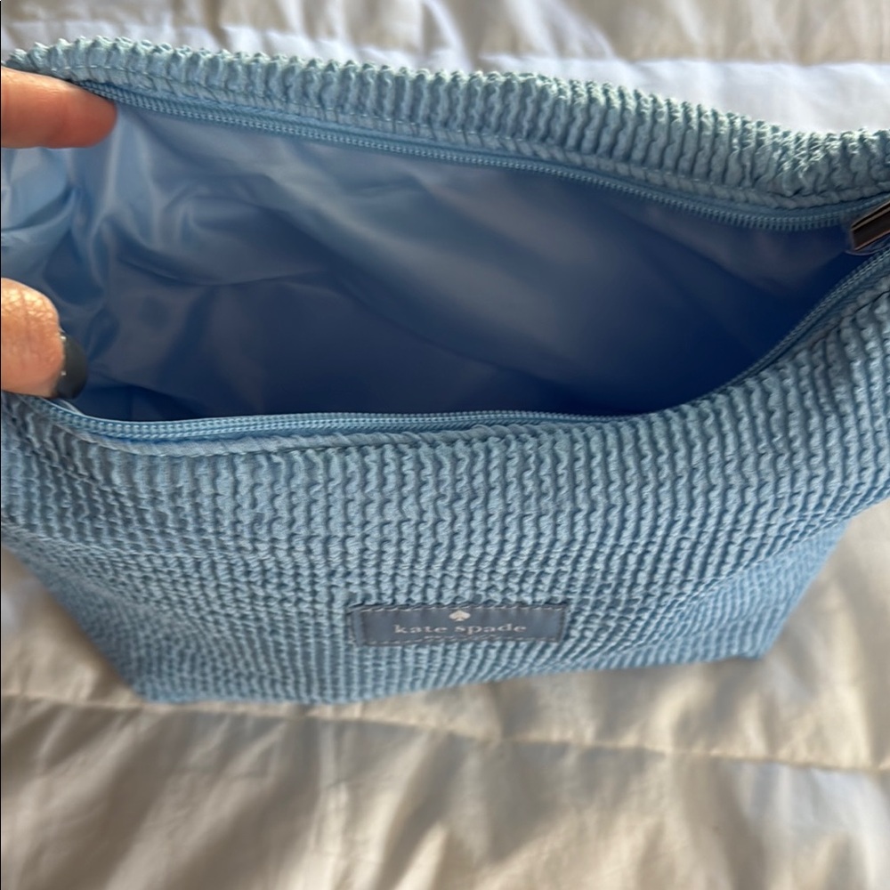 Kate Spade Textured Blue Pouch - Picture 3 of 4